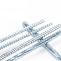 Grau de alta resistência 4.8/6.8/8.8 Rod de fio com acabamento em zinco e certificação ISO9001