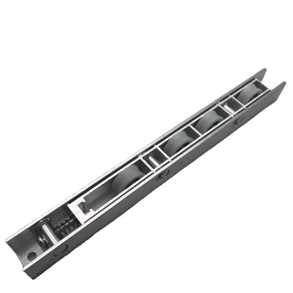 Roulettes de porte coulissante en aluminium pour patio réglables sur mesure 235 mm