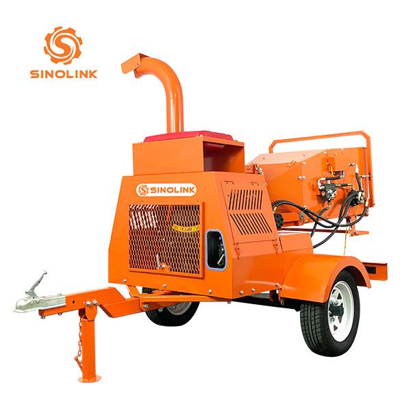 Household Wood Chipper For Palm Fronds Tractor Wood Mulching Machine