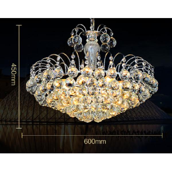 Свет роскошного золота столовой живущей комнаты ясный кристаллический привесной