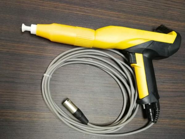 200 mm Distância de pulverização Pistola de revestimento de pó eletrostático para projetos de revestimento de plástico
