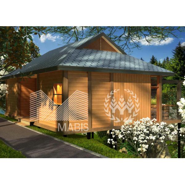 Q550 Steel Luxury Prefab Villa , Ready Made Cabins With Good Sound Insulation Effect