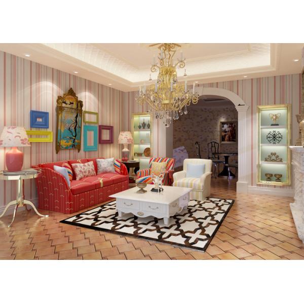 Eco - обои конструкции обоев малышей содружественного винила самомоднейшие Striped азиатские