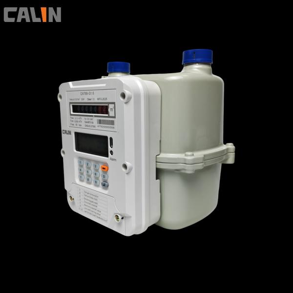 Compliant Contactless IC Card Prepaid Gas Meter With Lcd Display , Lightweight