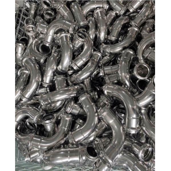 304l Stainless Steel Pipe Fittings 90 Degrees Male Elbow V Profile