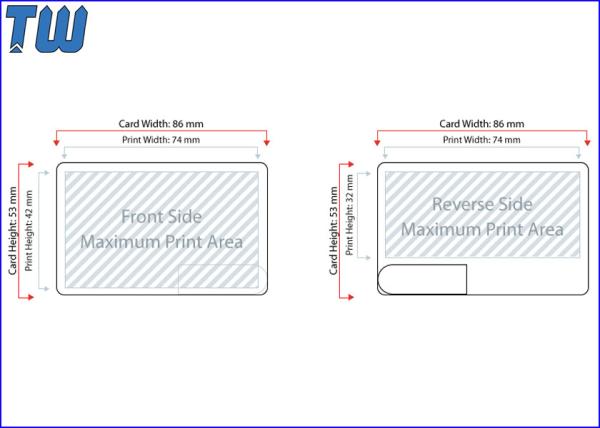 180 Degree Swivel Business Name Card 4GB USB Disk Plan Side Customized Printing