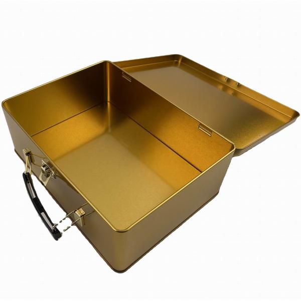 Rectangle Food Grade Metal Lunch Tin Storage Container Food Gift Packaging