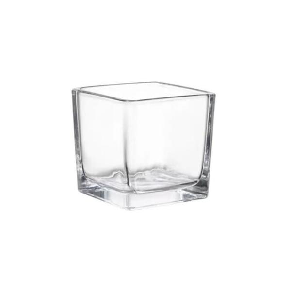 Square Gold Mercury Color Glass Candle Holder 2 Inch For Tealight Or Votive