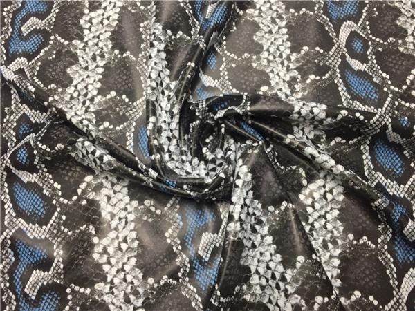 OEKO-100 Approval Faux Snakeskin Leather For Fashion Style Leggings