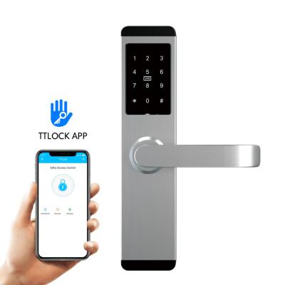 WiFi SS DC6V AA Smart Biometric Lock 50mm Thickness Digital Keyless Lock