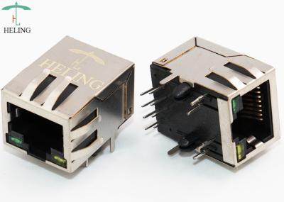 Conector baixo de 8 ethernet do gato 5e do PWB Jack modular 100 T das posições RJ45