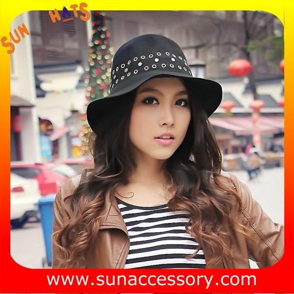 6090433 Sun Accessory customized  winner  fashion  wool felt  clothe hats, women hats and caps wholesaling
