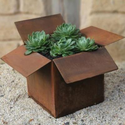 Potes de aço corten modernos para uso interno / externo Potes de plantas grandes