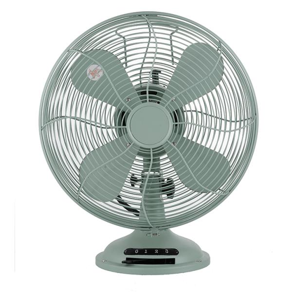 12 Oscillation Metal Tabletop Fan 4 Blades Powerful Oil Rubbed Bronze Color