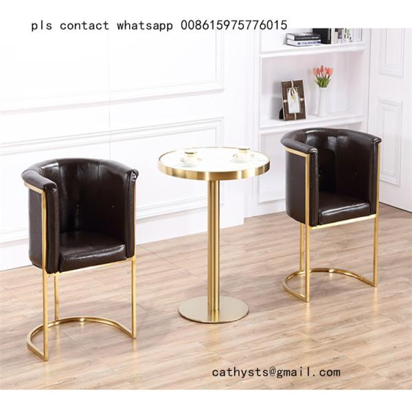 metal Side table bases gold stainless steel furniture frames for restaurants