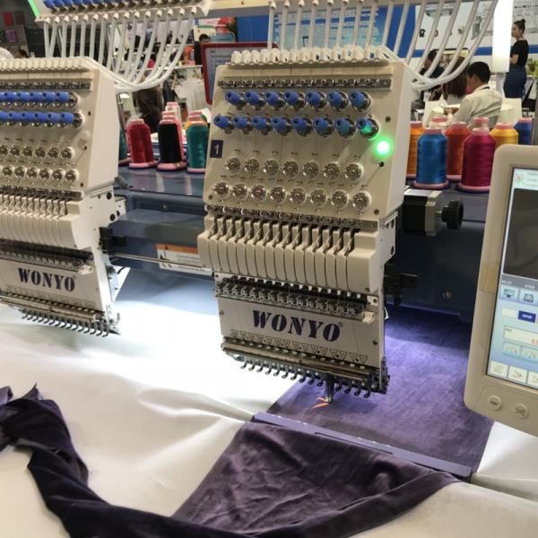 WONYO Black Kong Computerized Embroidery Machine 2 Heads for Baseball Cap and Clothes