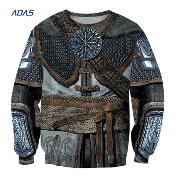 Casual Polyester Pullover Windbreaker Workout Jacket Long Sleeve Crewneck