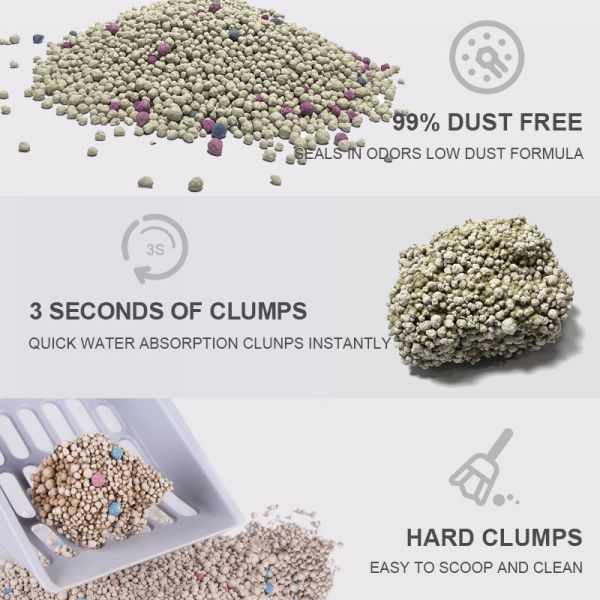 Fast Clumping Cat Sand Pet Cleaning Product Multi Scented Bentonite Cat Litter