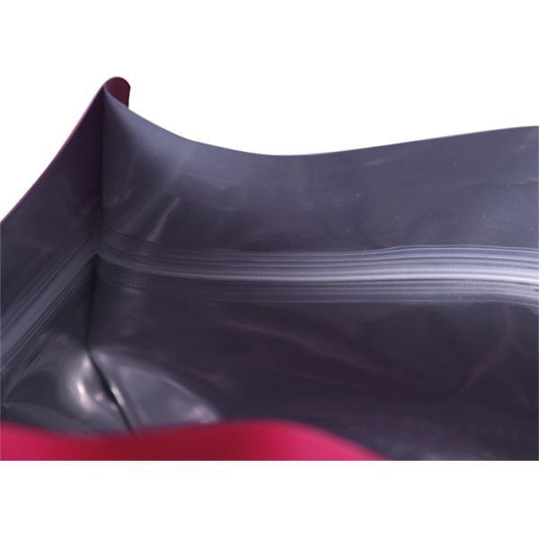 Large Capacity 8 Side Sealed Foil Ziplock Bags Flat Bottom Moisture Proof