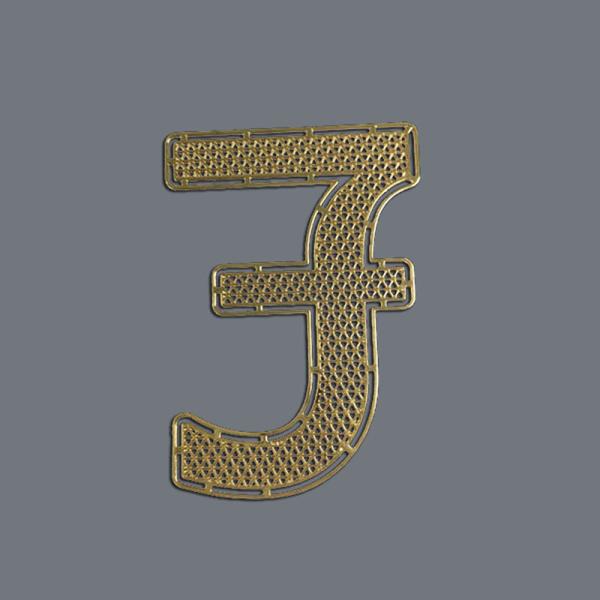 Artisanat en alliage de cuivre à l'aide de lignes fines