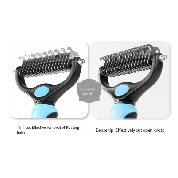 Оптовая домашняя собака двойная боковая волосатая щетка специальная уходная гребка для собак и кошек