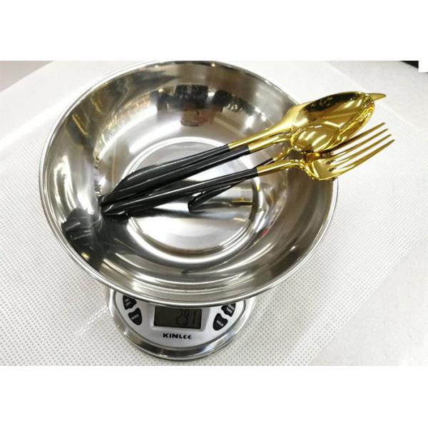 Цвет - покрытые наборы Флатваре нержавеющей стали 4 частей черноты регулируют головы золота