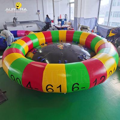 3m 4m 5m Dia Inflatable Water Towable Boat Toys Rotating Spinning Disco Boat Tube