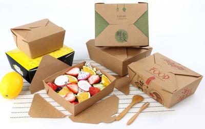 fast food descartável biodegradável retangular Tray Box de 192*145mm