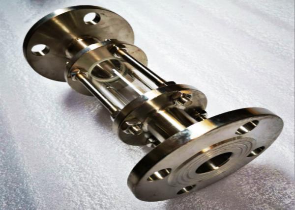 vista de aço inoxidável tubular Glasss da tri braçadeira 304 4inch em linha reta Inline