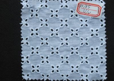 Lady Garment 100% Cotton Eyelet Lace Trim Eco Friendly OEM / ODM CY-CX0105