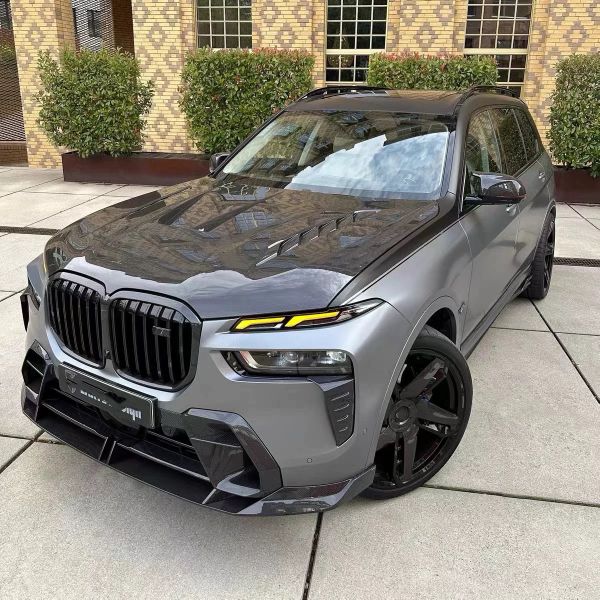 G07 Carbon Fiber Hood Bonnet Engine Cover LD Style BMW X7 Body Kit
