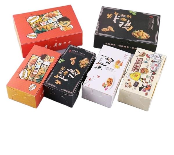 Instant Fried Chicken Length 21mm Custom Food Packaging Boxes