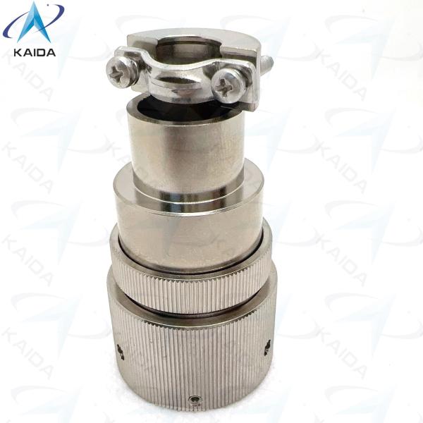YPM4 Series Plug With Sleeve Back Shell Solder Contact Type Benefit YPM4-19-2K6 Electroless Nickel YPM4 Series Circular Electrical Connector