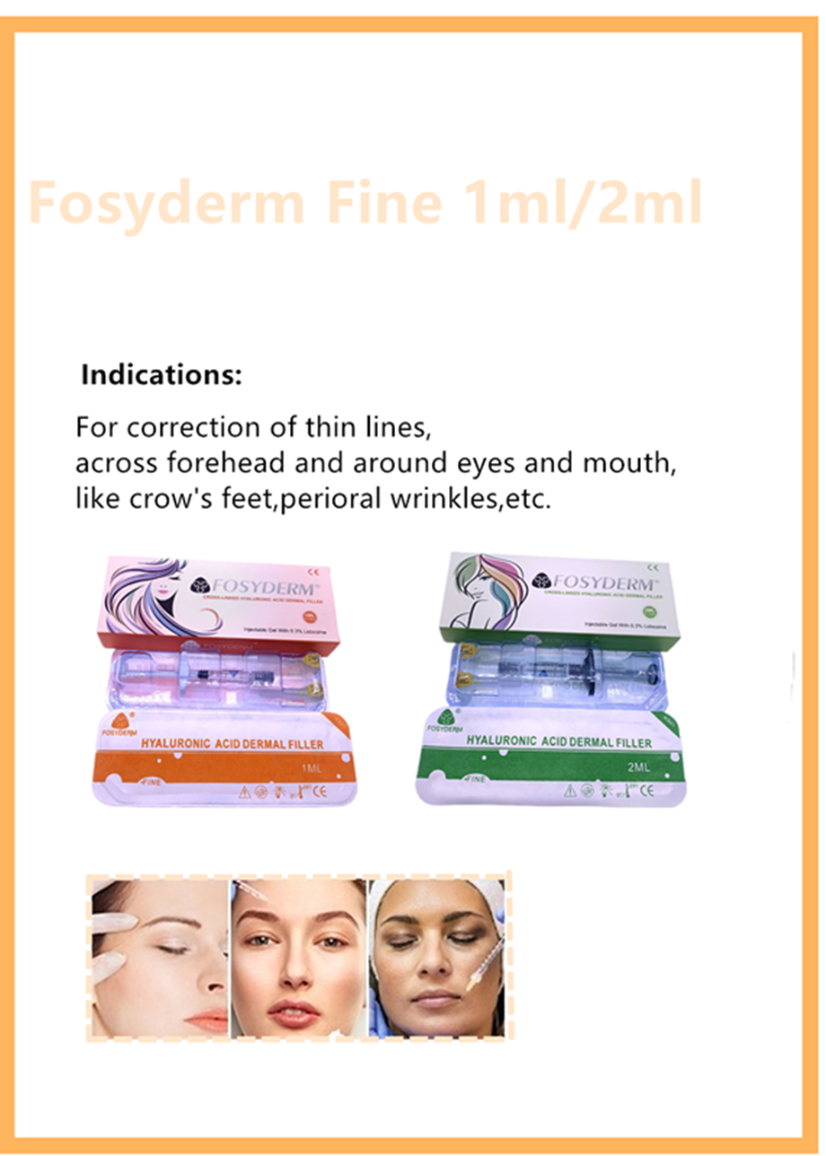 Шприц упаковывая Hyaluronic кисловочную текстуру MOQ 1Box лицевого заполнителя ровную