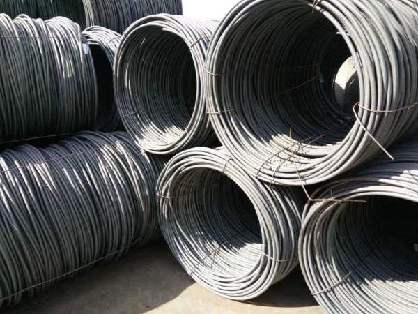 SAE1008 Hot Rolled Steel Galvanized Wire Rope / Wire Rod Diameter 6.5mm For Concrete