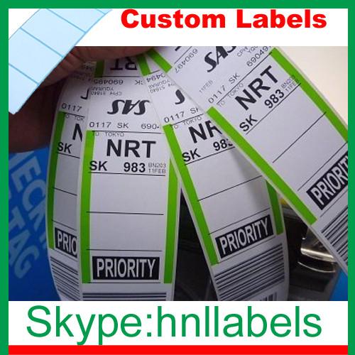 Thermal Baggage Tags for Airlines HNL002 Custom Tags
