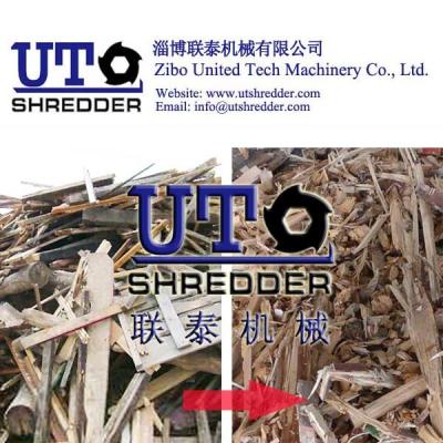 United Tech Machinery Hot Sale wood pallet shredder machine/ wood furniture shredder/ double shaft shredder