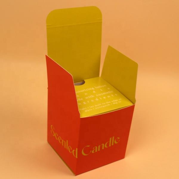 Custom Candle Packaging Box with Recycled Paper and Logo Printing