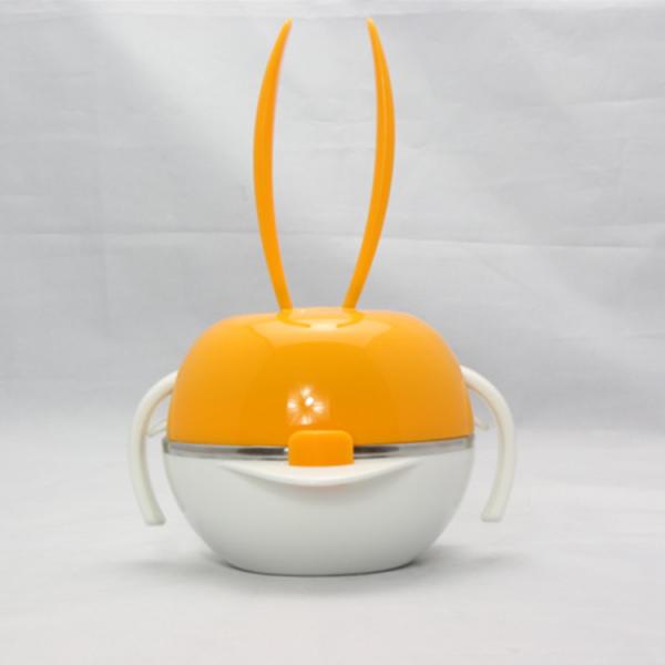 Rainbow rabbit high quality children cutlery set /bowl/children set/knife fork bowl set