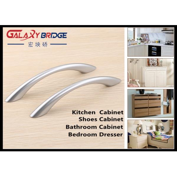 Pearl Silver Plastic Dresser Knob , Arched Pink  ABS Cabinet Pulls Colorful Furniture Handles And Knobs