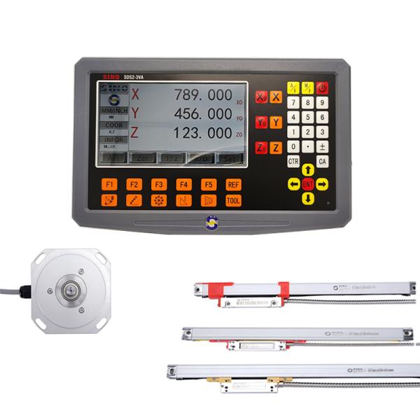 SINO SDS2-3VA Mètre de lecture numérique à 3 axes avec réglateur linéaire en verre KA300 TTL RS422