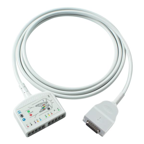 OD6mm 2.2M EKG Trunk Cable Compatible with Mortara Burdick 1600 300 3100 400 6100 800