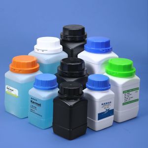 Custom 250ml 500ml 1L Wide Neck Plastic HDPE Bottles with Inner Lid Bottles for Chemical Powder Storage & Transportation