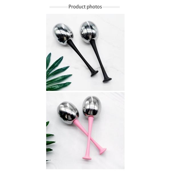 Customized Logo Availabled Stainless Steel Ice Face Globes for Women Face Eyes Beauty Cryo Sticks Roller Gua Sha Freeze Tools