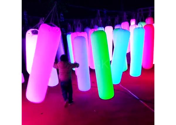 Customized Inflatable Led Light For Activity Decoration , Advertising Inflatable Pillar