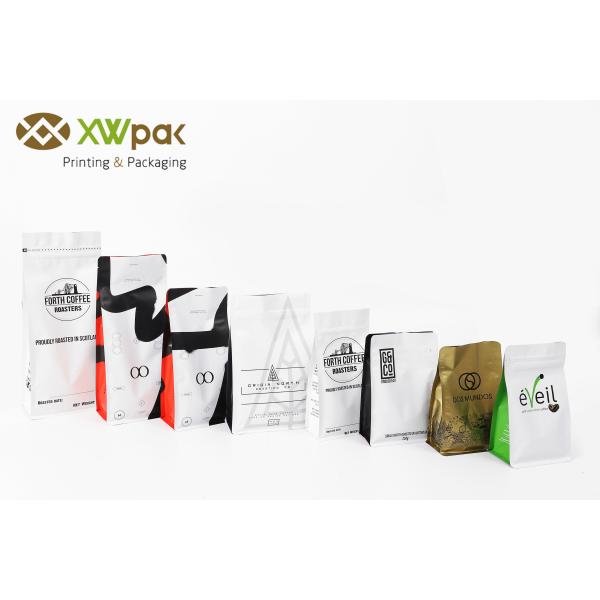 Полностью Recyclable чернота 500g стоит вверх мешок с Recyclable молнией и клапаном