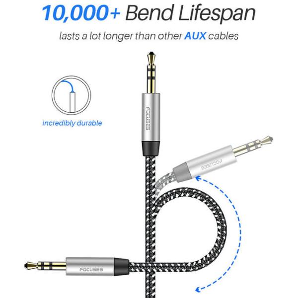 Focuses 3.5MM Stereo Aux Cable Male To Male Stereo Audio Cable
