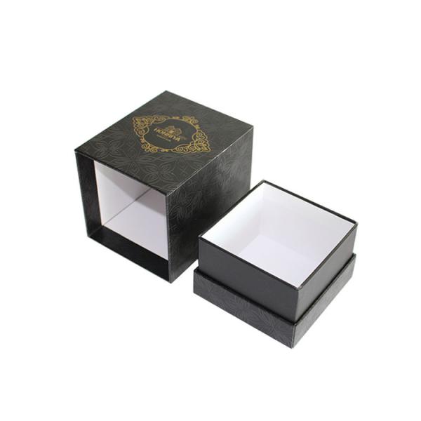 caja de regalo rígida de la vela ULTRAVIOLETA del punto de 2m m con el sellado caliente