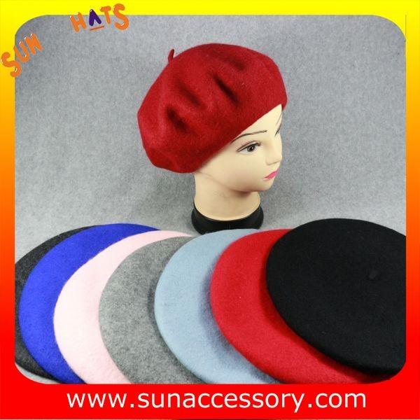 AK17043 Sun Accessory advertising  winter knitted beanie beret hats for girls