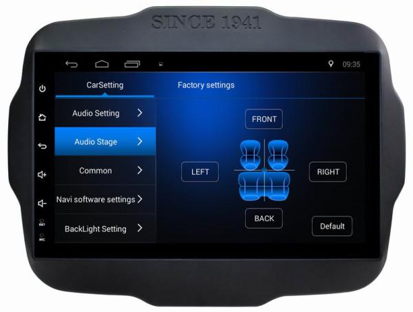 Ouchuangbo car audio media kit android 8.1 for Jeep Renegade 2016 support USB SWC wifi gps navi dual zone